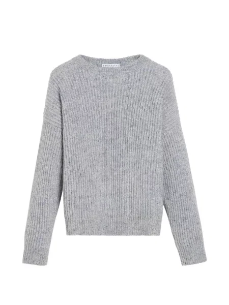 Sweter dziecięcy Brunello Cucinelli szary