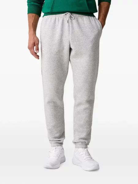 Pantaloni Under Armour alergare cu autograf cu cordon gri