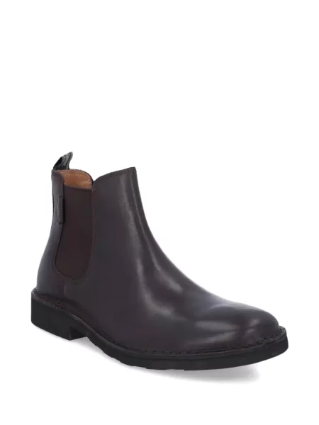 Botine Polo Ralph Lauren din piele cu autograf gri