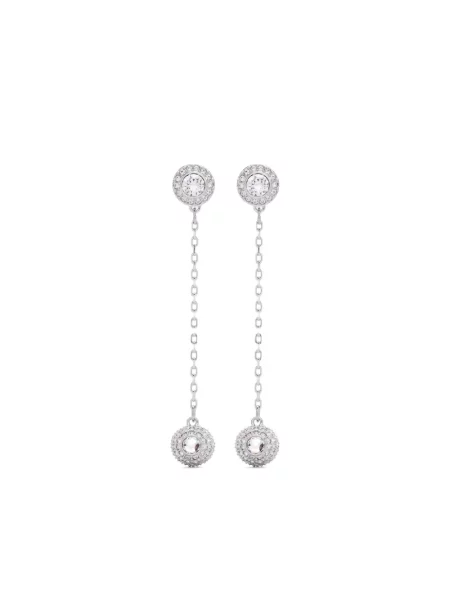 Cercei Swarovski argintiu