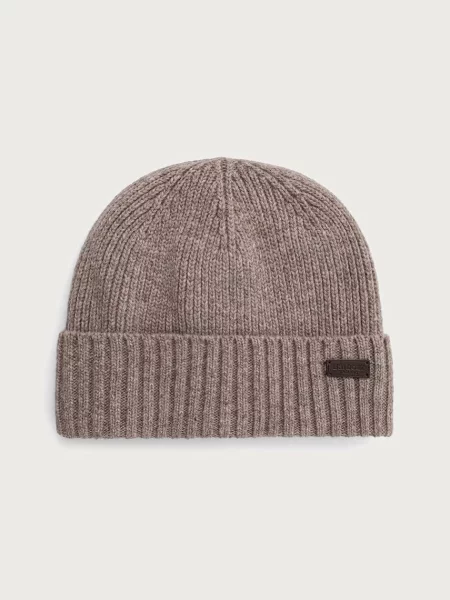 Barbour čiapka beanie pánska s vlnou Carlton Beanie béžová