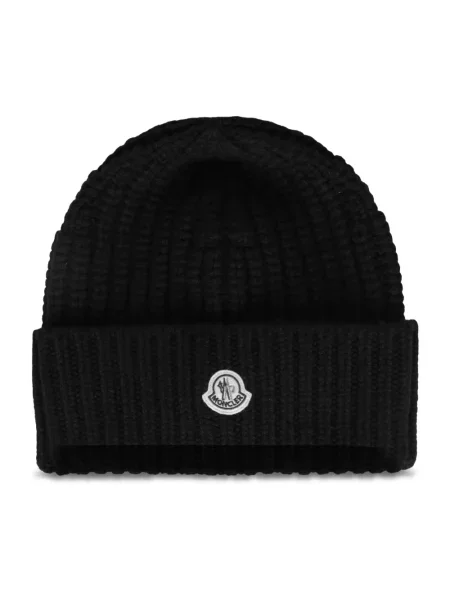 Czapka Moncler czarna