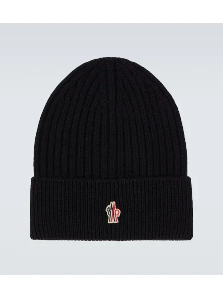 Volnena kapa Moncler Grenoble črna