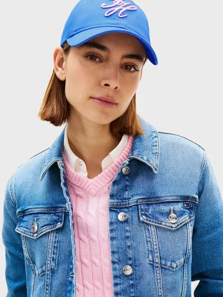 Вишита кепка Tommy Hilfiger блакитна