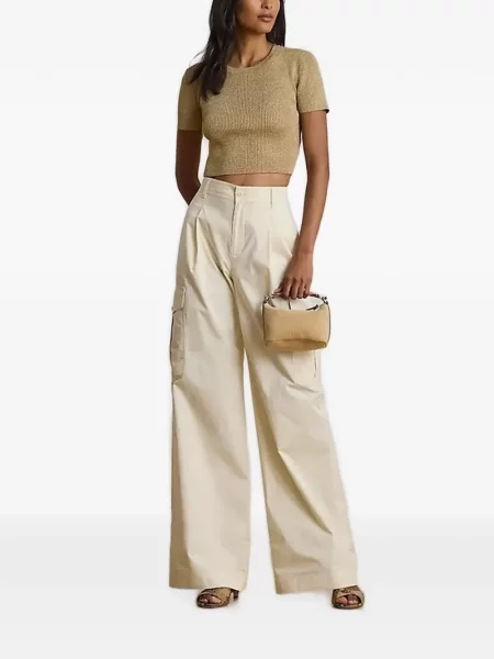 Πλεκτή περικομμένο μπλούζα Lauren Ralph Lauren