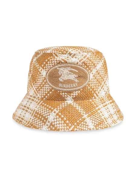 Kapelusz Burberry z logo beżowy