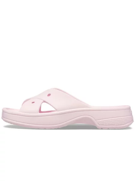 Sandały Crocs Classic Z Paskiem Krzyżowym różowe