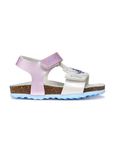 Geox sandale s otvorenim prstima za djecu SANDAL CHALKI x Lilo & Stitch ljubičasta