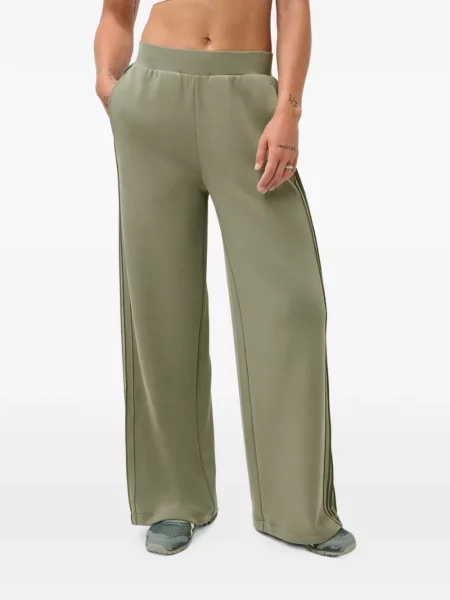 Ριγέ τρέξιμο παντελόνι Sweaty Betty πράσινο