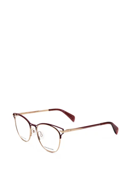 Ochelari de soare Rag & Bone Eyewear cu imprimeu geometric roșu