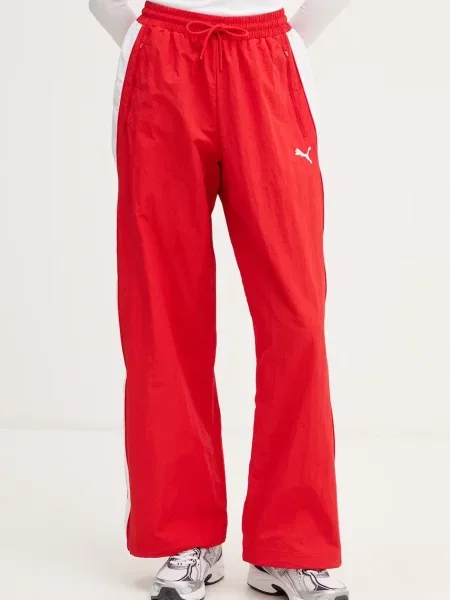 Donji dio trenirke Puma Oversized crvena
