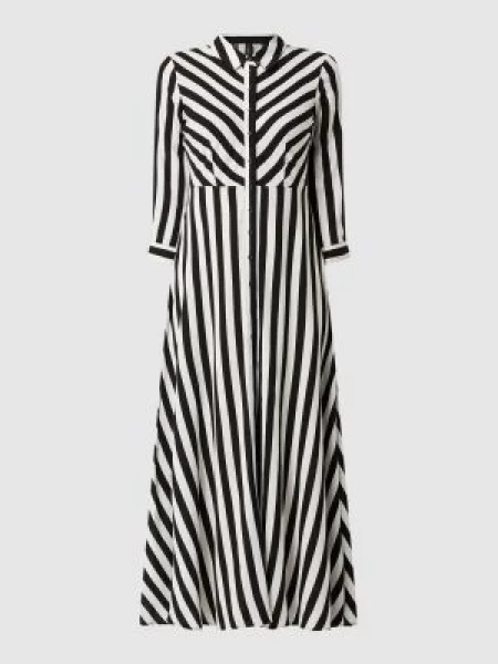 Długa sukienka z listwą guzikową model ‘Savanna’ Y.a.s czarna