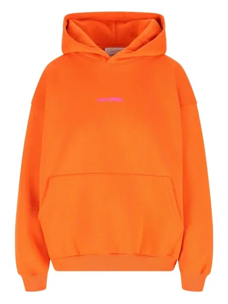 Hanorac cu glugă Giada Benincasa cu imagine portocaliu