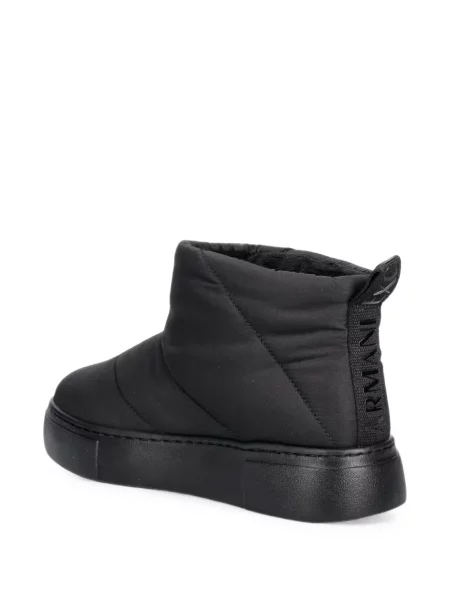Matlasat botine Armani Exchange cu imagine negru