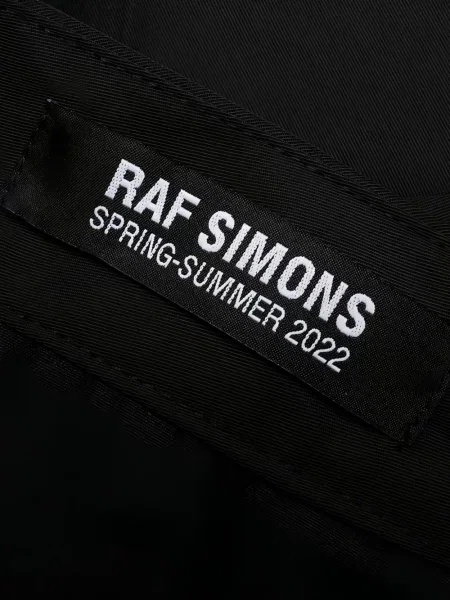 Pantaloni scurți Raf Simons plisate negru