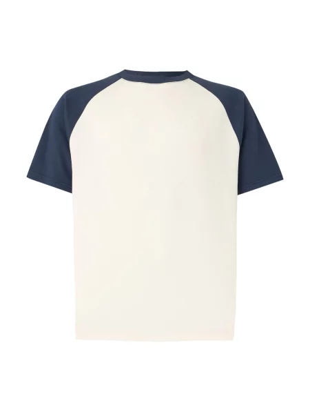 HOLLISTER Tricou bleumarin / murdar alb