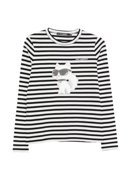 Tricou Karl Lagerfeld cu imagine alb