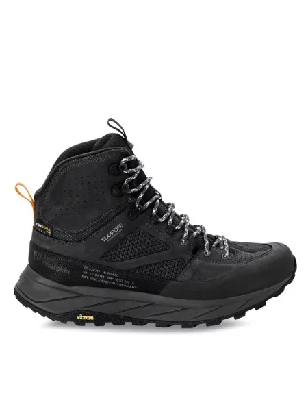 Jack Wolfskin trekové boty Terraquest Texapore Mid black černé