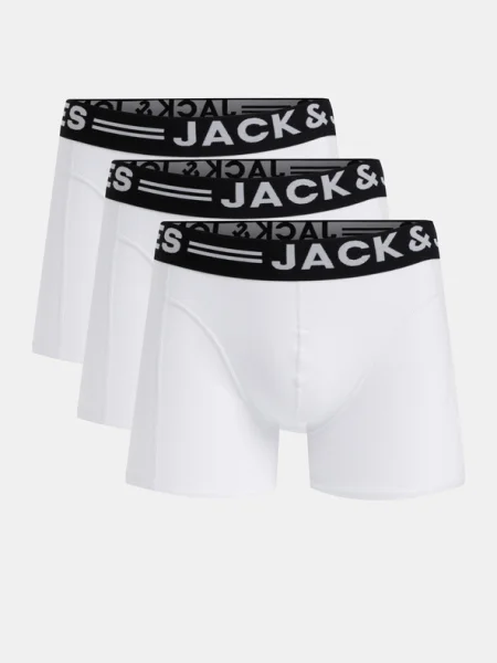 JACK & JONES Boxeri Sense negru alb