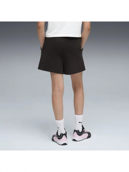 PUMA Młodzieżowe szorty Essentials z wysokim stanem Odzież czarny