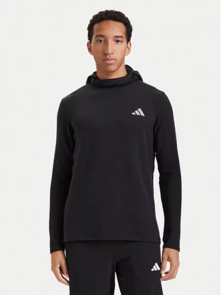 ADIDAS PERFORMANCE Športová mikina svetlosivá čierna