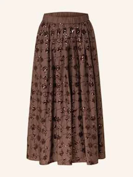 Weekend Max Mara Spódnica Tempra Z Cekinami braun