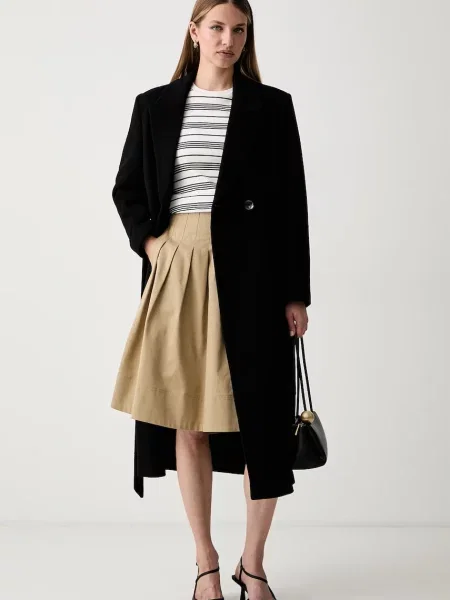 Tommy Hilfiger fustă evazată din bej