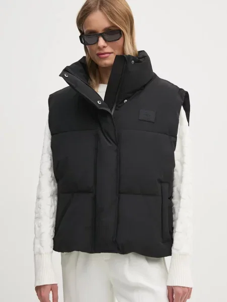 DKNY Vestă | Cropped Fit negru