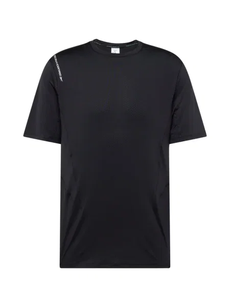 Тениска за трениране Reebok Certified Athlete+ с изчистен дизайн черно
