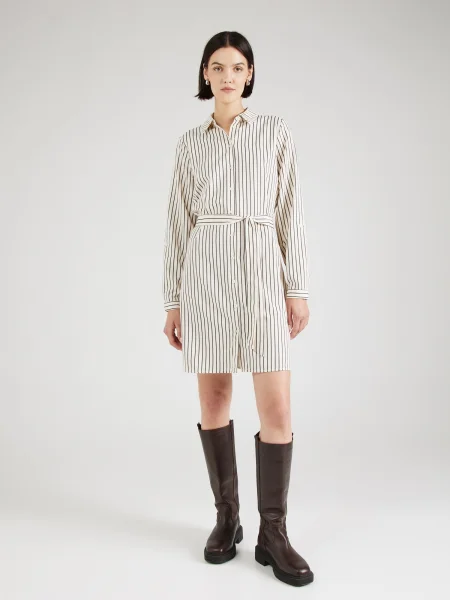 VERO MODA Košeľové šaty VMMALOU béžová čierna