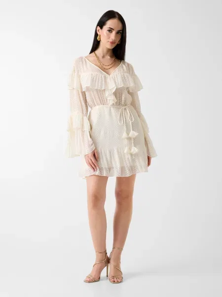 GUESS Rochie de cocktail Laurence alb bej