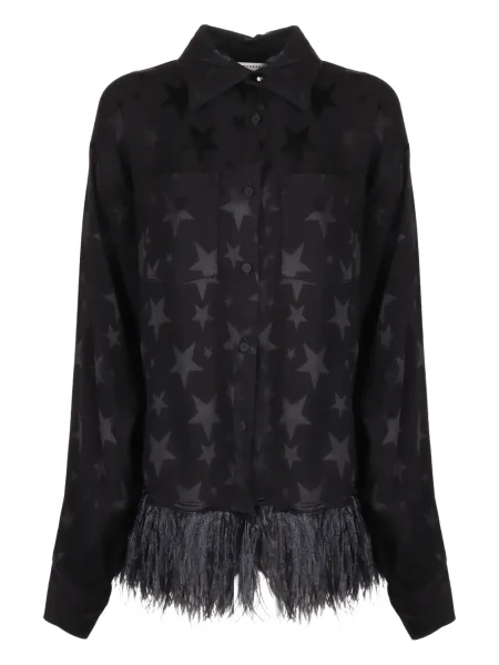 Kurtka Shirtaporter z frędzli czarna