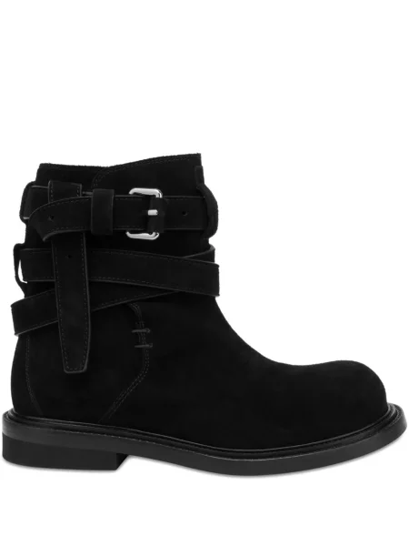Cizme scurte Moschino cu cataramă negru