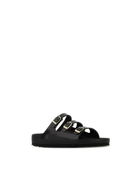 Klapki Birkenstock skórzane czarne