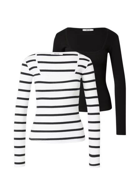 ABOUT YOU Tričko Sita černá bílá