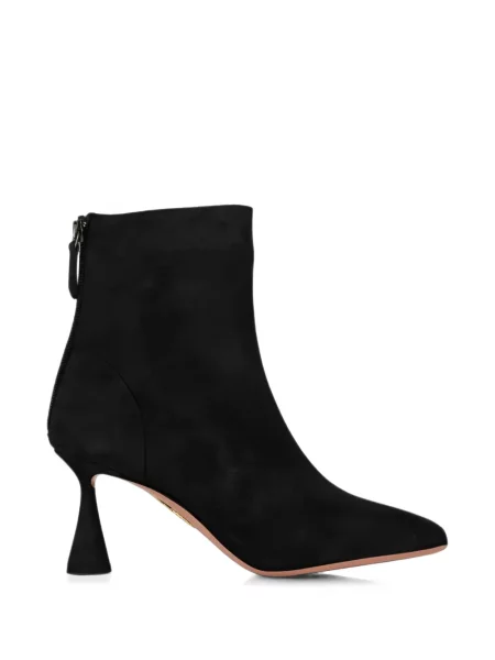 Cizme scurte Aquazzura din piele de căprioară negru