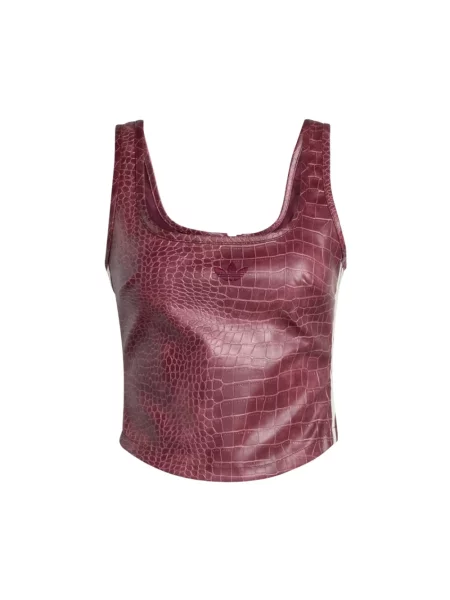 Top Adidas skórzany różowy