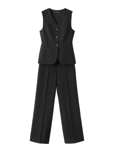 MANGO Salopeta gri negru