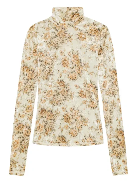 Top Ganni cu model floral