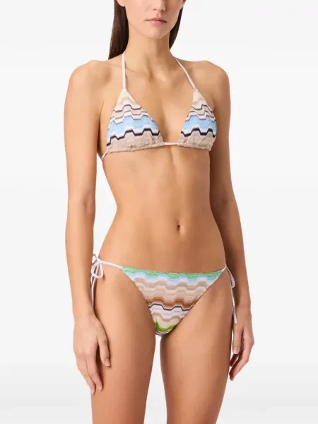 Costum de baie doua piese Missoni alb