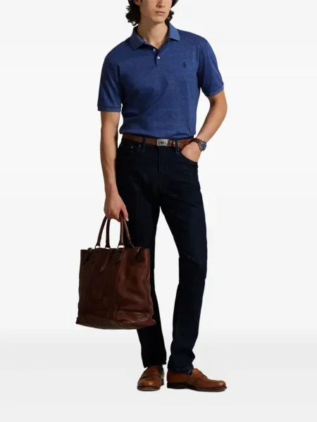 Șapcă Polo Ralph Lauren cu broderie din țesătură twill în carouri albastru
