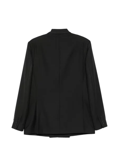 Sacou Msgm cu două rânduri de nasturi cu autograf negru