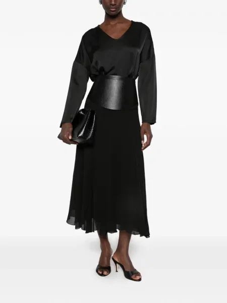 Fustă midi Philia Loft negru