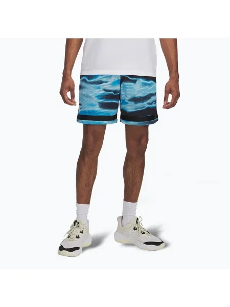 Pantaloni scurți de baschet pentru bărbați Under Armour Curry Statement II midnight navy / stream albastru închis