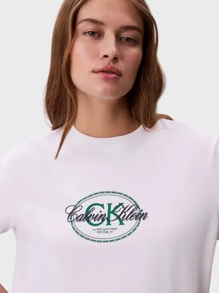 Класична футболка Calvin Klein Jeans біла