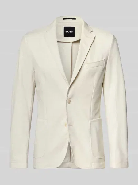 Marynarka o kroju slim fit z dodatkiem model Boss beżowa