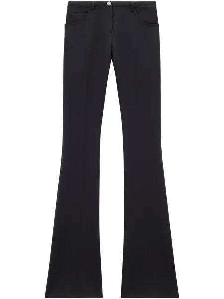 Pantaloni Courreges din țesătură twill negru