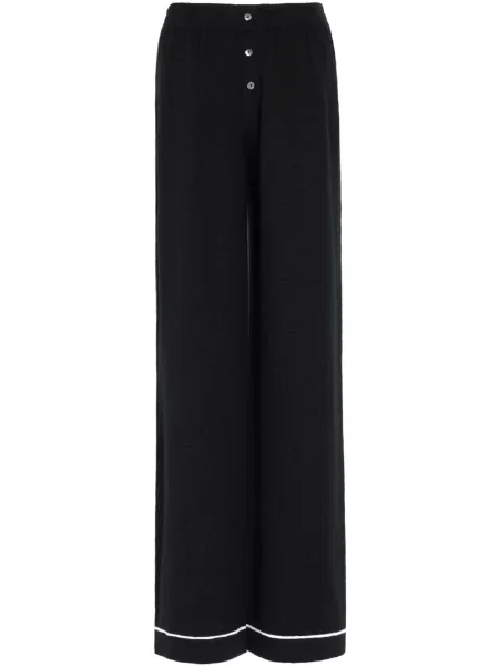 Pantaloni Barrie din satin negru
