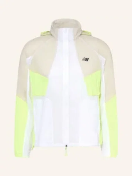 New Balance Běžecká Bunda Rc / neonově zelená bílá