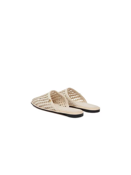 Kožené mules Tommy Hilfiger bez podpatku